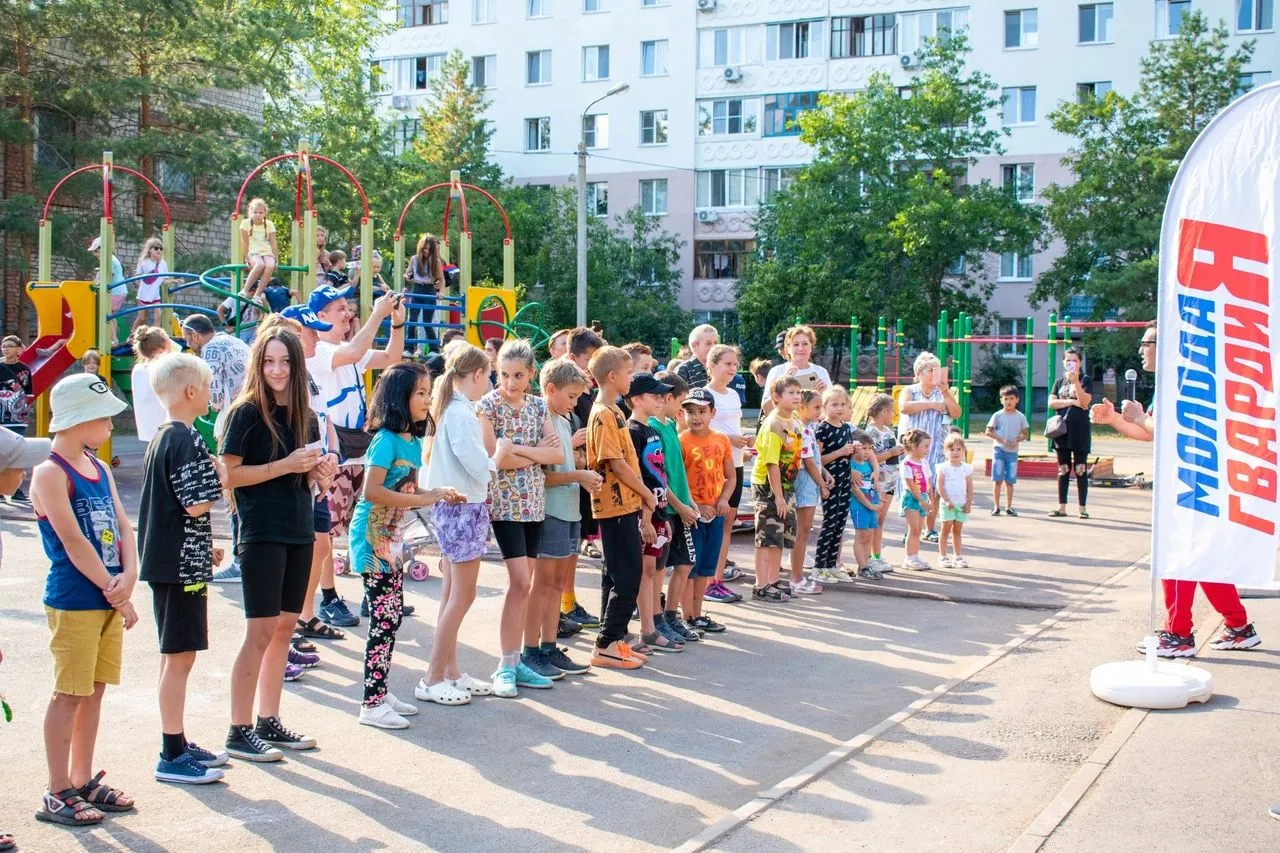Молодогвардейцы Уфы провели спортивное мероприятие в Октябрьском районе